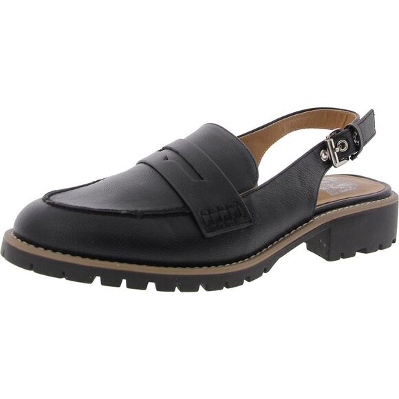 DV By Dolce Vita Shoes - DV By Dolce Vita Womens Cabo Black Faux Leather Slip On Slingbacks Shoes NEW